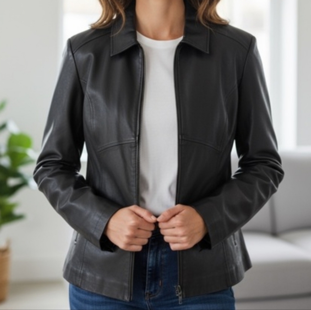 Sleek and Beautiful Leather Jacket